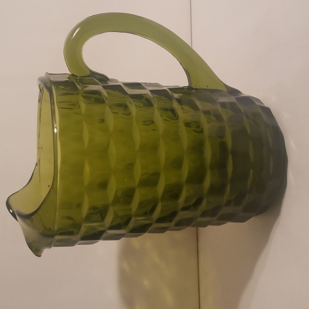 Vintage Whitehall Avocado Green Pitcher